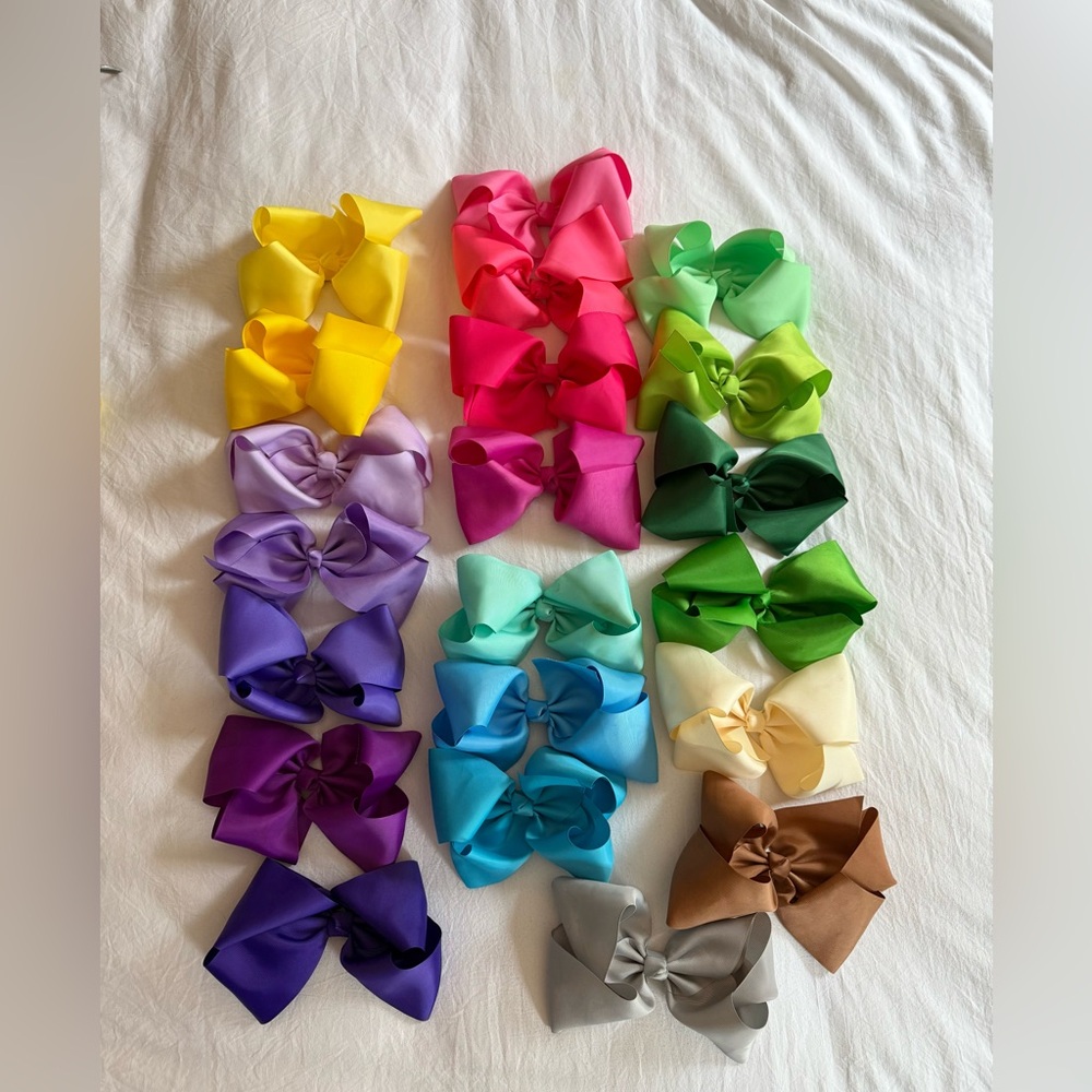 Colorful Kids Hair Bow Set